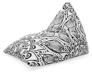 Sablio Sedací vak Triangl Bílé mehendi: 120 x 100 x 100 cm