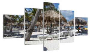 Plážový resort - obrazy (125x70cm)