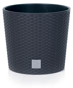 Květináč RATO ROUND s vkladem 25 cm - barva: antracit