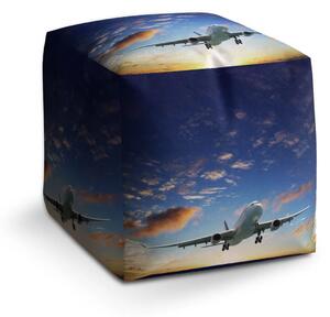 Sablio Taburet Cube Letadlo 2 - 40x40x40 cm
