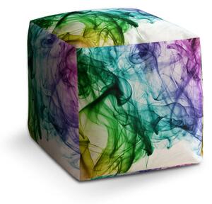 Sablio Taburet Cube Barevný efekt - 40x40x40 cm