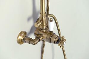 SAPHO ANTEA retro sprchový sloup s termostatickou baterií, bronz SET046
