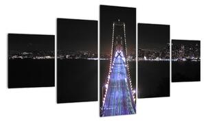 Noční most - obraz (125x70cm)