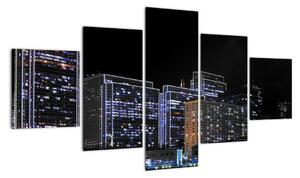Obraz nočního města (125x70cm)