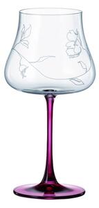 BOHEMIA IDUNA RED FOOT SKLENICE NA VÍNO 580ML SADA 6 KS