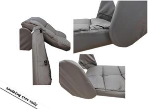 HOMCOM Relaxaní křeslo s funkcí polohování Masání křeslo s podnokou Televizní křeslo Polohovací křeslo Ergonomické křeslo s 10 vibraními body Imitace ke Hndá 80 x 86 x 99 cm