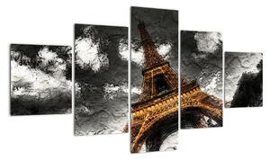 Obraz Eiffelovy věže (125x70cm)