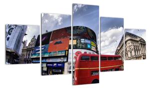 Červený autobus v Londýně - obraz (125x70cm)