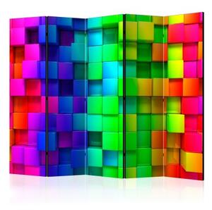 Paraván - Colourful Cubes II [Room Dividers]