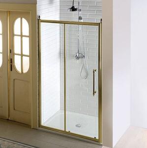Gelco ANTIQUE retro sprchové dveře posuvné,1100mm, ČIRÉ sklo, bronz GQ4211C