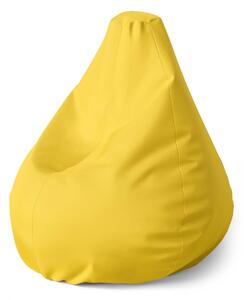 Sablio Sedací vak Pear Žlutá 3 - 70 x 95 x 15 cm