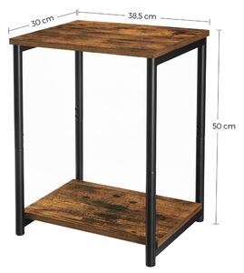 Přístavné stolek DENI hnědá/černá
