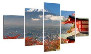 Hora Fuji - moderní obraz (125x70cm)