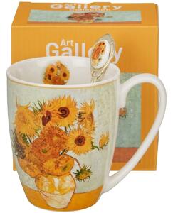 Porcelánový hrnek se lžičkou Van Gogh Sunflowers 360 ml