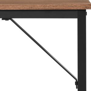 Psací stůl UNO černá/světlé dřevo