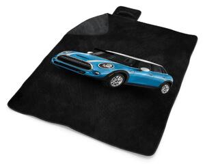 Sablio Plážová deka Mini sedan Černé pozadí: 200x140 cm