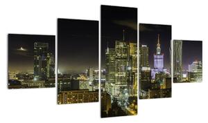 Obraz nočního města (125x70cm)