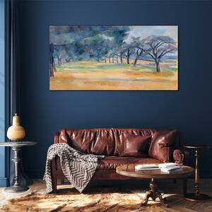 Obraz na skle Obraz na skle Malování stromů příroda