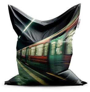 Sablio Sedací vak Metro v tmavé stanici - 150x100 cm