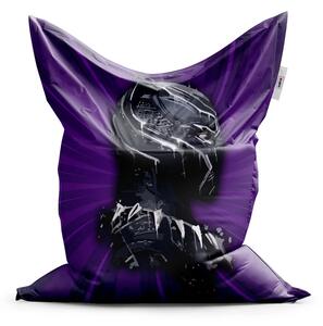 Sablio Sedací vak BLACK PANTHER z profilu Fialový - 150x100 cm