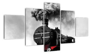 Historická lokomotiva - obraz (125x70cm)