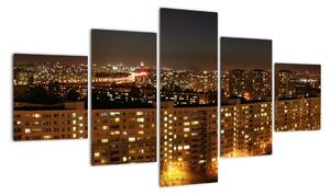 Noční město - obraz (125x70cm)