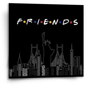 Sablio Obraz Seriál Přátelé FRIENDS Obrysy - 50x50 cm