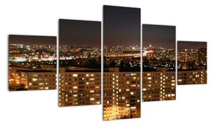 Noční město - obraz (125x70cm)