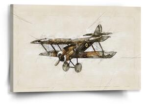 Sablio Obraz Historický dvouplošník Vintage - 60x40 cm