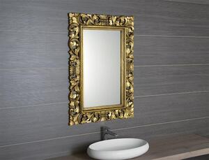SAPHO SCULE retro zrcadlo ve vyřezávaném rámu 70x100cm, zlatá IN163