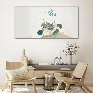 Obraz na skle Obraz na skle Hmyz a květiny Ju Lian