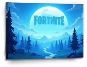 Sablio Obraz FORTNITE Modré údolí s měsícem - 90x60 cm