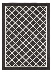 NORTHRUGS - Hanse Home koberce Kusový koberec Twin Supreme 103425 Sydney black creme – na ven i na doma - 80x250 cm