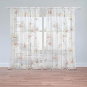 Sablio Záclony Bílá orchidej: 2ks 150x250cm