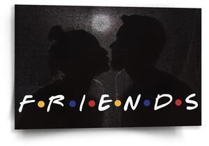 Sablio Obraz Seriál přátelé FRIENDS Polibek - 60x40 cm