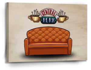 Sablio Obraz Seriál přátelé CENTRAL PERK Gauč - 90x60 cm