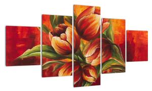 Obraz tulipánů na stěnu (125x70cm)