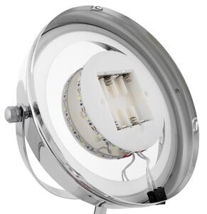 Erga Kimi, zvětšovací kosmetické zrcadlo s LED podsvícením 210x320 mm, chromová, ERG-YKA-CH.KIMI