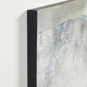Modro šedý abstraktní obraz Kave Home Urbelina 120 x 50 cm