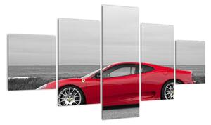 Červené Ferrari - obraz (125x70cm)