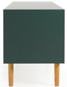 Zelený lakovaný TV stolek Tenzo Svea 170 x 44 m