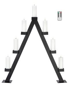 MAR 706323 Arbor adventní černý vánoční svícen na baterie - Markslöjd