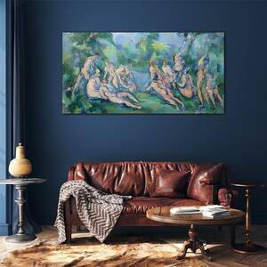 Obraz na skle Obraz na skle Koupání Paul Cézanne