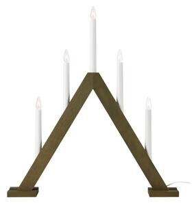 MAR 706224 Ariele adventní svícen tmavá hnědá 47 cm - Markslöjd