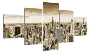 Panorama New York, obraz (125x70cm)