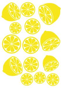 Citrónová limonáda - vinylová samolepka