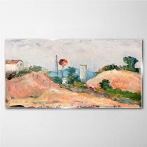 Obraz na skle Obraz na skle Železniční řez Cézanne