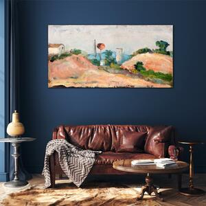 Obraz na skle Obraz na skle Železniční řez Cézanne