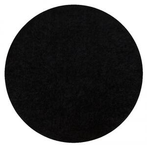 Koberec BUENOS 6649 shaggy černý kruh