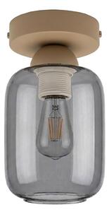 BRILAGI - LED Stropní svítidlo R GLASS 1xE27/60W/230V pr. 14 cm béžová/kouř šedá